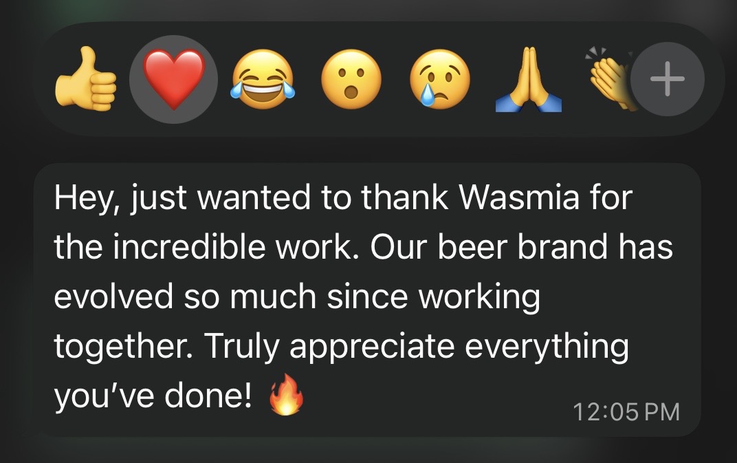 Client message — campaign results