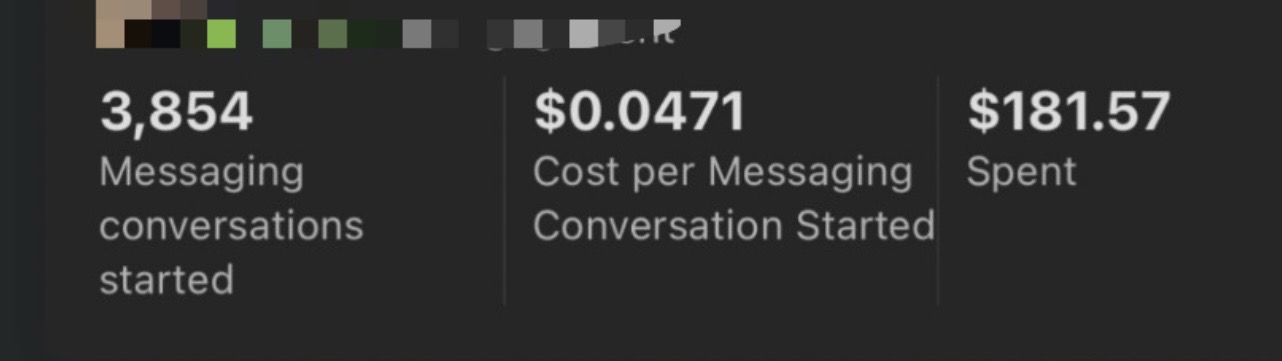 Client message — campaign results