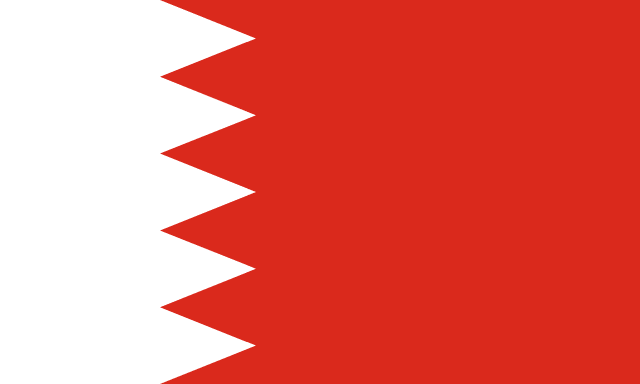 The flag of Bahrain